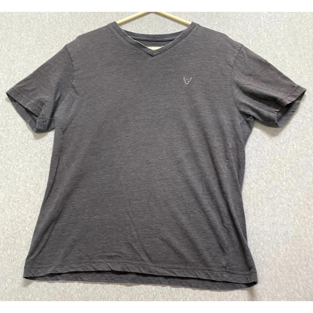 Company 81 T-Shirt Mens XL Gray Logo Cotton V-Neck Short Sleeve Pullover Casual